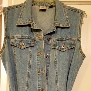 Blue Jean Sleeveless Jumpsuit